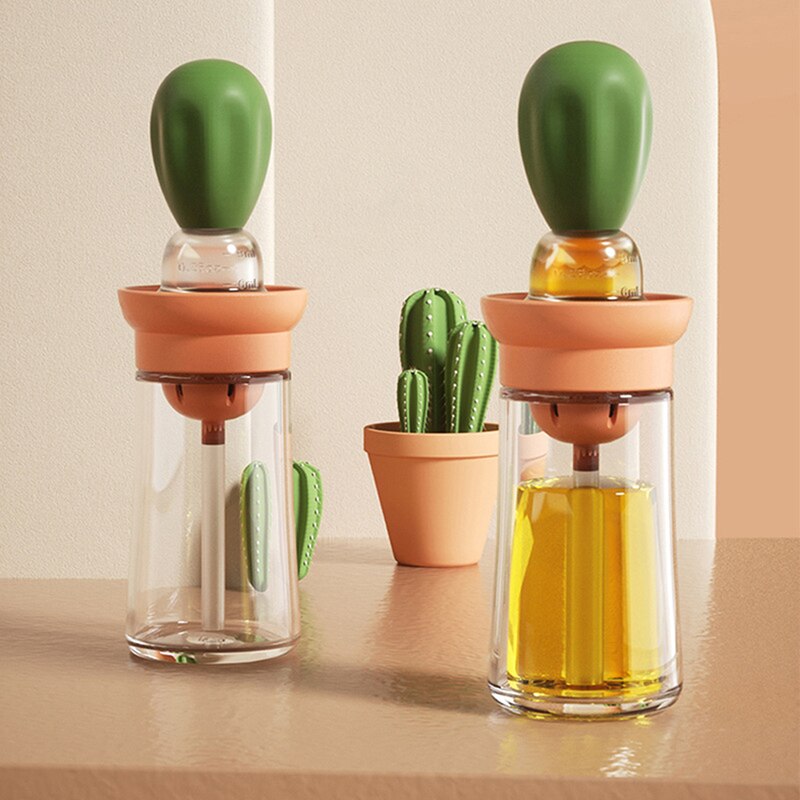 Multi-function Oil Dispenser with Silicone Brush